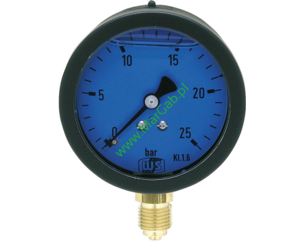 Manometr glicerynowy 0-25 bar fi 63mm 1/4